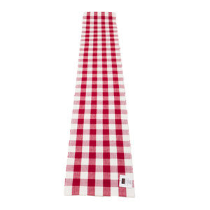 NWT Kinara Madison Buffalo Check Sienna Red and White Table Runner 13x72 inches